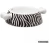 Bellomania Bellomania Voerbak Porselein Zebra - Small 2 Bellomania Bellomania Voerbak Porselein Zebra - Small -Hondenmode bellomania voerbak porselein zebra small