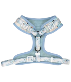 Big And Little Dogs Big And Little Dogs Adjustable Blue Splatter Terrazzo -Hondenmode big and little dogs adjustable blue splatter terra 2