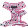 Big And Little Dogs Big And Little Dogs Adjustable Harness Bite Me (Pink Version) -Hondenmode big and little dogs adjustable harness bite me pin
