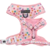 Big And Little Dogs Big And Little Dogs Adjustable Harness Pink Confetti ( XLARGE) -Hondenmode big and little dogs adjustable harness pink confet