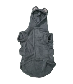 Big And Little Dogs Big And Little Dogs Bademantel Charcoal -Hondenmode big and little dogs bademantel charcoal 1