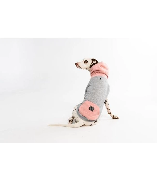 Big And Little Dogs Big And & Little Dogs Hoody Jumper Quilted Blush Hondentrui 4 Big And Little Dogs Big And & Little Dogs Hoody Jumper Quilted Blush Hondentrui - Afbeelding 2