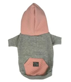 Big And Little Dogs Big And & Little Dogs Hoody Jumper Quilted Blush Hondentrui