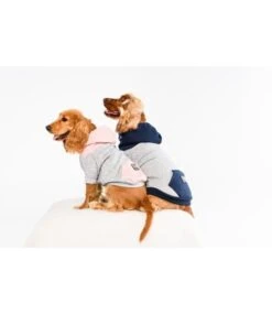 Big And Little Dogs Big And & Little Dogs Hoody Jumper Quilted Navy Hondentrui -Hondenmode big and little dogs hoody jumper quilted navy hond 2