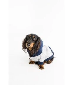 Big And Little Dogs Big And & Little Dogs Hoody Jumper Quilted Navy Hondentrui -Hondenmode big and little dogs hoody jumper quilted navy hond 5