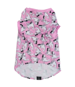 Big And Little Dogs Big And Little Dogs Strand Shirt Met UV Bescherming Bite Me (Pink Version) -Hondenmode big and little dogs strand shirt met uv beschermin 11