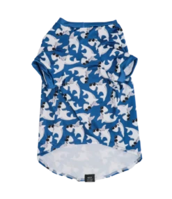 Big And Little Dogs Big And Little Dogs Strand Shirt Met UV Bescherming Bite Me (Blue Version) -Hondenmode big and little dogs strand shirt met uv beschermin 8