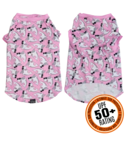 Big And Little Dogs Big And Little Dogs Strand Shirt Met UV Bescherming Bite Me (Pink Version)