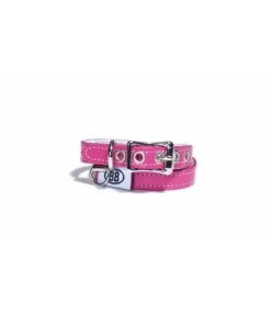 Buddy Belts Buddy Belt Halsband Leer Hot Pink