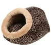 Catspia Catspia Snuggle Cat Cave Brown Leopard 1 Catspia Catspia Snuggle Cat Cave Brown Leopard -Hondenmode catspia snuggle cat cave brown leopard