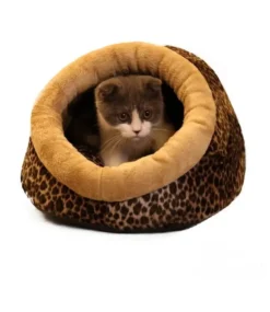 Catspia Catspia Snuggle Cat Cave Brown Leopard -Hondenmode catspia snuggle cat cave brown leopard 2