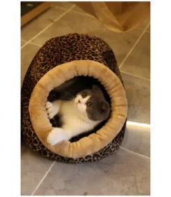 Catspia Catspia Snuggle Cat Cave Brown Leopard -Hondenmode catspia snuggle cat cave brown leopard 3