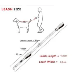 Frenkiez Frenkiez Reflective Dog Leash Zebra -Hondenmode frenkiez reflective dog leash zebra 1