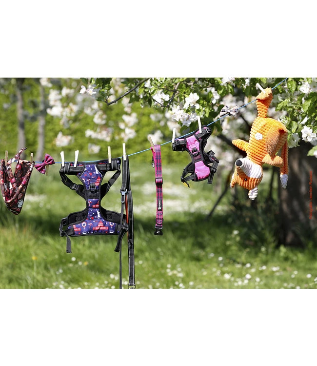 Frenkiez Frenkiez Reflective No Pull Dog Harness Pink 10 Frenkiez Frenkiez Reflective No Pull Dog Harness Pink - Afbeelding 8