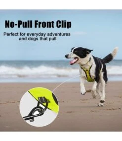 Frenkiez Frenkiez Reflective No Pull Dog Harness Yellow/green -Hondenmode frenkiez reflective no pull dog harness yellow gre 3