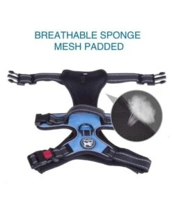 Frenkiez Frenkiez Reflective No Pull Lockable Dog Harness Blue -Hondenmode frenkiez reflective no pull lockable dog harness b 14