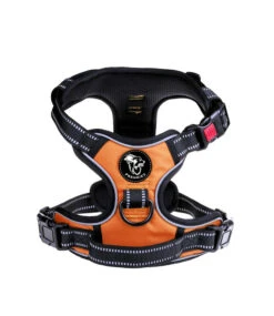 Frenkiez Frenkiez Reflective No Pull Lockable Dog Harness Orange