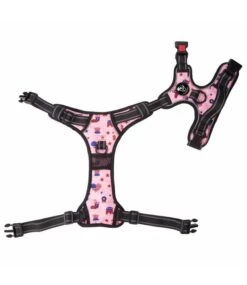 Frenkiez Frenkiez Reflective No Pull Lockable Dog Harness Printing Pink ( L & XL ) -Hondenmode frenkiez reflective no pull lockable dog harness p 32