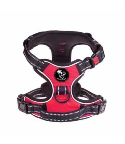 Frenkiez Frenkiez Reflective No Pull Lockable Dog Y Harness Red ( XS & S )