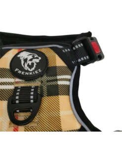 Frenkiez Frenkiez Reflective Y Tuig No Pull Dogharness Barkberry Beige -Hondenmode frenkiez reflective y tuig no pull dogharness bark 2