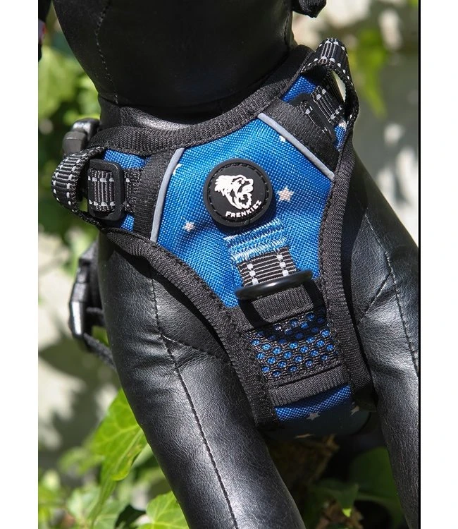 Frenkiez Frenkiez Reflective Y Tuig No Pull Dogharness Blue Stars 7 Frenkiez Frenkiez Reflective Y Tuig No Pull Dogharness Blue Stars - Afbeelding 5