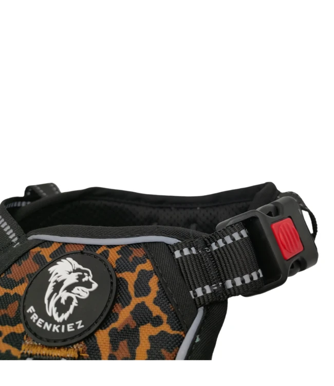 Frenkiez Frenkiez Reflective Y Tuig No Pull Dogharness Dark Leopard 4 Frenkiez Frenkiez Reflective Y Tuig No Pull Dogharness Dark Leopard - Afbeelding 2
