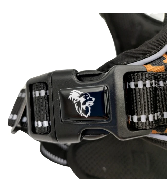 Frenkiez Frenkiez Reflective Y Tuig No Pull Dogharness Dark Leopard 5 Frenkiez Frenkiez Reflective Y Tuig No Pull Dogharness Dark Leopard - Afbeelding 3