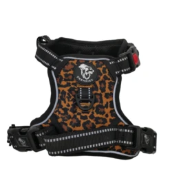 Frenkiez Frenkiez Reflective Y Tuig No Pull Dogharness Dark Leopard