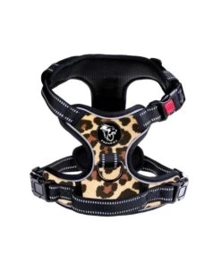 Frenkiez Frenkiez Reflective Y Tuig No Pull Dogharness Light Leopard