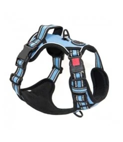 Frenkiez Frenkiez Reflective Y Tuig No Pull Dogharness Lightblue -Hondenmode frenkiez reflective y tuig no pull dogharness ligh 5