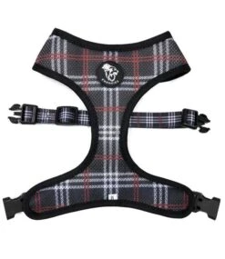 Frenkiez Frenkiez Reversible Harness BarkBerry Beige Hondentuigje -Hondenmode frenkiez reversible harness barkberry beige honden 3