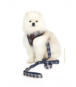 Frenkiez Frenkiez Reversible Harness BarkBerry Beige Hondentuigje -Hondenmode frenkiez reversible harness barkberry beige honden 8