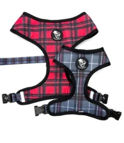 Frenkiez Frenkiez Reversible Harness BarkBerry Red Hondentuigje