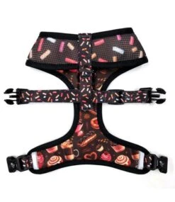 Frenkiez Frenkiez Reversible Harness Coffee Sprinkles Hondentuigje -Hondenmode frenkiez reversible harness coffee sprinkles honde 4