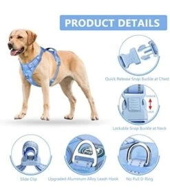 Frenkiez Frenkiez Y Tuig Dogharness Reflective ( Matching Straps ) Light Blue -Hondenmode frenkiez y tuig dogharness reflective matching str 10