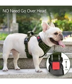 Frenkiez Frenkiez Y Tuig Dogharness Reflective ( Matching Straps ) Military Green -Hondenmode frenkiez y tuig dogharness reflective matching str 3