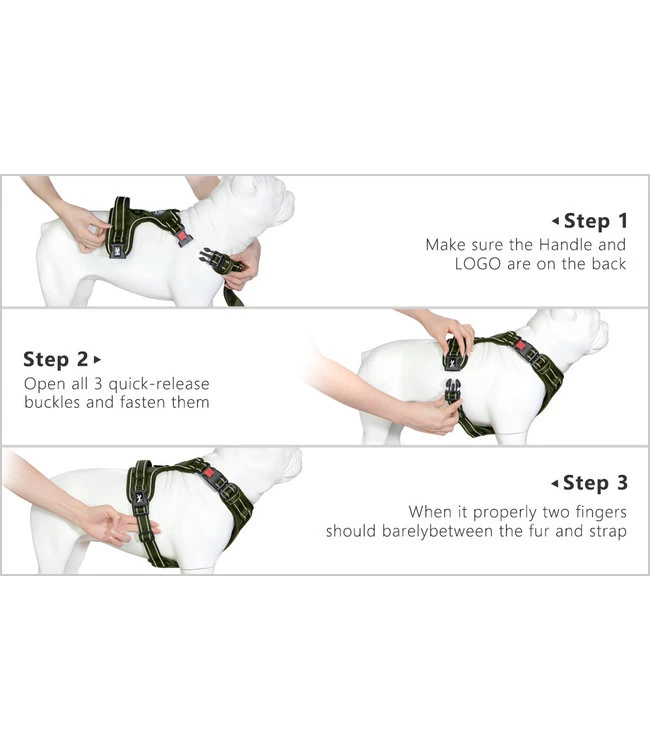 Frenkiez Frenkiez Y Tuig Dogharness Reflective ( Matching Straps ) Blue 9 Frenkiez Frenkiez Y Tuig Dogharness Reflective ( Matching Straps ) Blue - Afbeelding 7