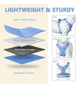 Frenkiez Frenkiez Y Tuig Dogharness Reflective ( Matching Straps ) Light Blue -Hondenmode frenkiez y tuig dogharness reflective matching str 9