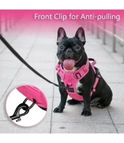 Frenkiez Frenkiez Y Tuig Dogharness Reflective Pink ( Matching Straps ) -Hondenmode frenkiez y tuig dogharness reflective pink matchin 1