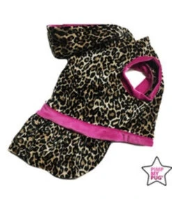 Pimp My Pug Leopard Jurk Roze -Hondenmode leopard jurk roze 1