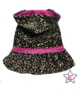 Pimp My Pug Leopard Jurk Roze -Hondenmode leopard jurk roze 3