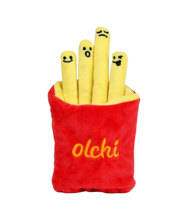 Olchi Olchi Fivedogs Fried Patato Plush & Squeaky Dog Toy 7 Olchi Olchi Fivedogs Fried Patato Plush & Squeaky Dog Toy - Afbeelding 5