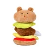 Olchi Olchi Fivedogs Hamburger Plush & Squeaky Dog Toy