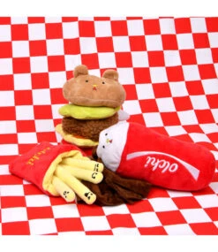 Olchi Olchi Fivedogs Hamburger Plush & Squeaky Dog Toy -Hondenmode olchi fivedogs hamburger plush squeaky dog toy 8