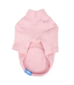 Olchi Olchi Wave TurtleNeck Sweater T-Shirt Pink -Hondenmode olchi wave turtleneck sweater t shirt pink 1