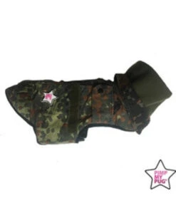 Pimp My Pug Pimp My Pug Military Coat ( ALLEEN SMALL ) -Hondenmode pimp my pug military coat alleen small 2