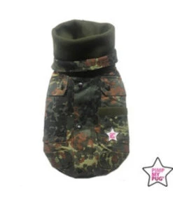 Pimp My Pug Pimp My Pug Military Coat ( ALLEEN SMALL )