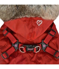 Pinkaholic Pinkaholic Addie Jacket Harness Wine -Hondenmode pinkaholic addie jacket harness wine 5