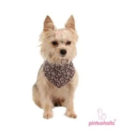 Pinkaholic Pinkaholic Carla Bandana Brown -Hondenmode pinkaholic carla bandana brown 1