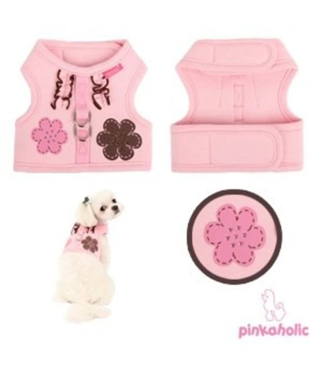 Pinkaholic Pinkaholic Choco Mousse Pinka Harness Pink ( Alleen Large) 4 Pinkaholic Pinkaholic Choco Mousse Pinka Harness Pink ( Alleen Large) - Afbeelding 2